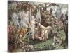 Titania and Bottom from William Shakespeare's 'A Midsummer-Night's Dream'-John Anster Fitzgerald-Stretched Canvas