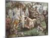 Titania and Bottom from William Shakespeare's 'A Midsummer-Night's Dream'-John Anster Fitzgerald-Mounted Giclee Print
