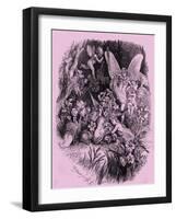 Titania and Bottom in A Midsummer Night's Dream-John Gilbert-Framed Giclee Print