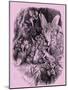 Titania and Bottom in A Midsummer Night's Dream-John Gilbert-Mounted Giclee Print