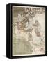 Titania and Changeling-Arthur Rackham-Framed Stretched Canvas