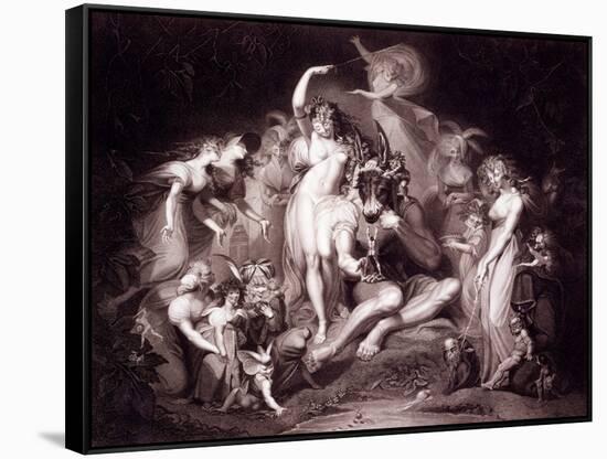 Titania, Bottom and the Fairies, Act 4, Scene 1 of a Midsummer Night's Dream, from 'shakespeare'…-Henry Fuseli-Framed Stretched Canvas