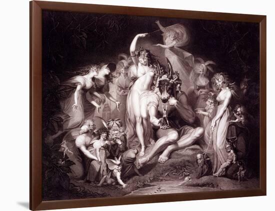 Titania, Bottom and the Fairies, Act 4, Scene 1 of a Midsummer Night's Dream, from 'shakespeare'…-Henry Fuseli-Framed Giclee Print