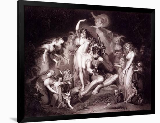 Titania, Bottom and the Fairies, Act 4, Scene 1 of a Midsummer Night's Dream, from 'shakespeare'…-Henry Fuseli-Framed Giclee Print