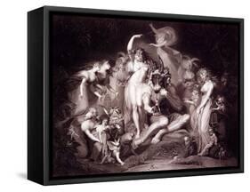 Titania, Bottom and the Fairies, Act 4, Scene 1 of a Midsummer Night's Dream, from 'shakespeare'…-Henry Fuseli-Framed Stretched Canvas