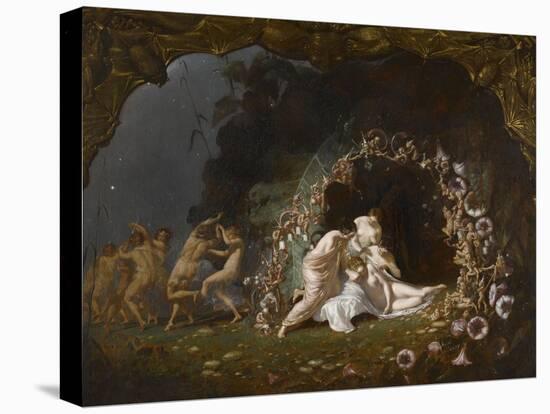 Titania endormie-Richard Dadd-Stretched Canvas