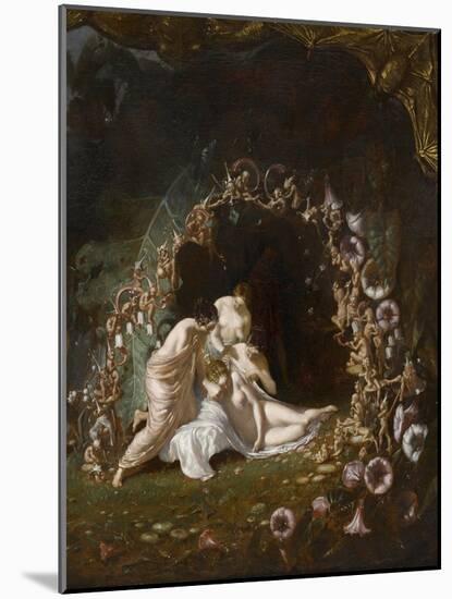 Titania endormie-Richard Dadd-Mounted Giclee Print