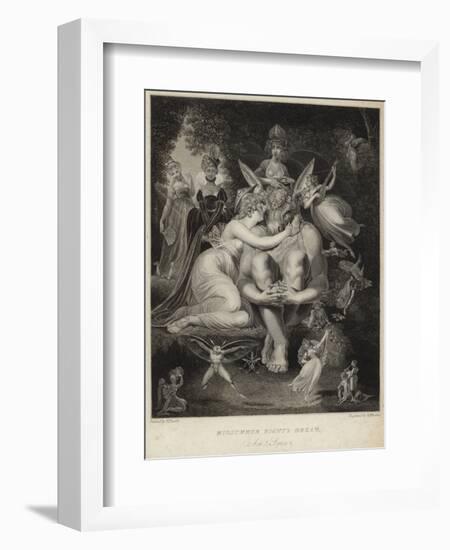 Titania Kissing Bottom in a Midsummer Night's Dream-Henry Fuseli-Framed Giclee Print