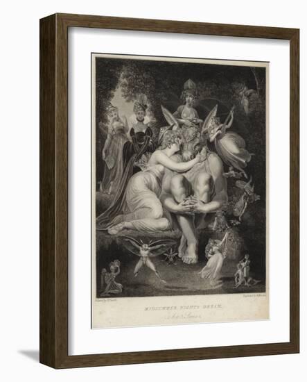 Titania Kissing Bottom in a Midsummer Night's Dream-Henry Fuseli-Framed Giclee Print