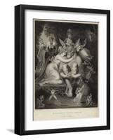 Titania Kissing Bottom in a Midsummer Night's Dream-Henry Fuseli-Framed Giclee Print