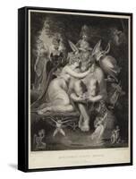 Titania Kissing Bottom in a Midsummer Night's Dream-Henry Fuseli-Framed Stretched Canvas