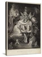 Titania Kissing Bottom in a Midsummer Night's Dream-Henry Fuseli-Stretched Canvas