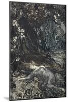 Titania Lying Asleep, Illustration from 'Midsummer Nights Dream' by William Shakespeare, 1908-Arthur Rackham-Mounted Giclee Print