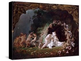 Titania Sleeping-Richard Dadd-Stretched Canvas