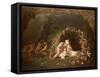 Titania Sleeping-Richard Dadd-Framed Stretched Canvas