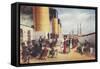 Titanic 2nd Class Deck-null-Framed Stretched Canvas