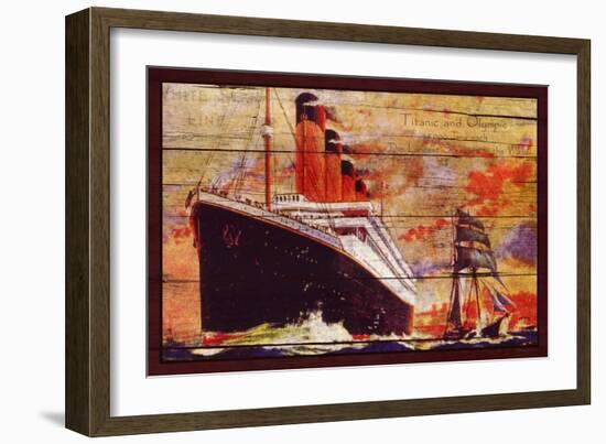 Titanic, Aged-Kate Ward Thacker-Framed Giclee Print