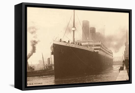 Titanic at the Dock-null-Framed Stretched Canvas