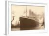 Titanic at the Dock-null-Framed Art Print