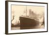 Titanic at the Dock-null-Framed Art Print