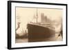 Titanic at the Dock-null-Framed Art Print