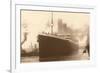 Titanic at the Dock-null-Framed Art Print