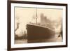 Titanic at the Dock-null-Framed Art Print