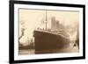 Titanic at the Dock-null-Framed Art Print