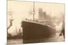 Titanic at the Dock-null-Mounted Art Print