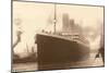 Titanic at the Dock-null-Mounted Premium Giclee Print