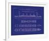 Titanic Blueprint I-The Vintage Collection-Framed Giclee Print