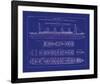 Titanic Blueprint I-The Vintage Collection-Framed Giclee Print