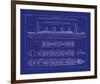 Titanic Blueprint I-The Vintage Collection-Framed Giclee Print