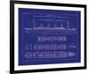 Titanic Blueprint I-The Vintage Collection-Framed Giclee Print