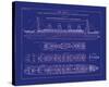 Titanic Blueprint I-The Vintage Collection-Stretched Canvas