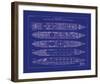 Titanic Blueprint II-The Vintage Collection-Framed Giclee Print