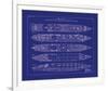 Titanic Blueprint II-The Vintage Collection-Framed Giclee Print