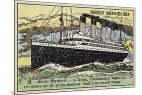 Titanic, British Transatlantic Liner, 1911-null-Mounted Giclee Print