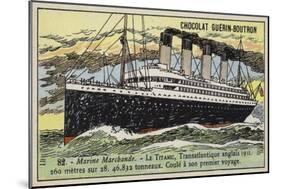 Titanic, British Transatlantic Liner, 1911-null-Mounted Giclee Print