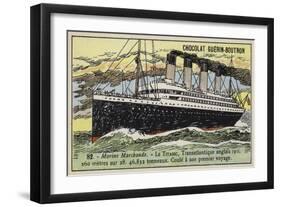 Titanic, British Transatlantic Liner, 1911-null-Framed Premium Giclee Print