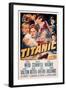 Titanic, Clifton Webb, Barbara Stanwyck, Robert Wagner, Audrey Dalton, Richard Basehart, 1953-null-Framed Art Print