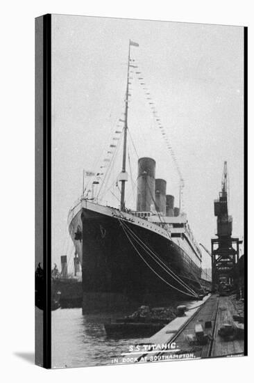 Titanic Departing from Southampton-null-Stretched Canvas