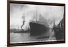 Titanic Departing from Southampton-null-Framed Photographic Print