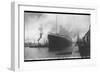 Titanic Departing from Southampton-null-Framed Photographic Print