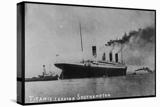 Titanic Departing from Southampton-null-Stretched Canvas