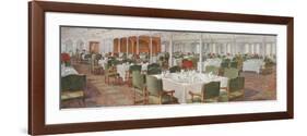 Titanic Dining Saloon-null-Framed Premium Giclee Print