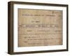 Titanic - Iceberg Telegram, 1912-null-Framed Giclee Print