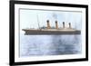 Titanic in Cork Harbor-null-Framed Premium Giclee Print