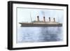 Titanic in Cork Harbor-null-Framed Art Print