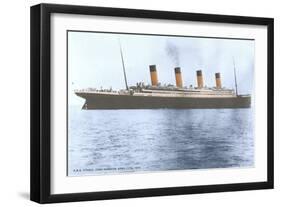 Titanic in Cork Harbor-null-Framed Art Print